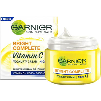 Garnier Bright C. Yoghurt Night Cream-18g image