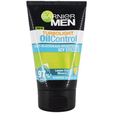 Garnier Men Oil Contr. Anti-B.Brightening Icy Scrub 150 ml image