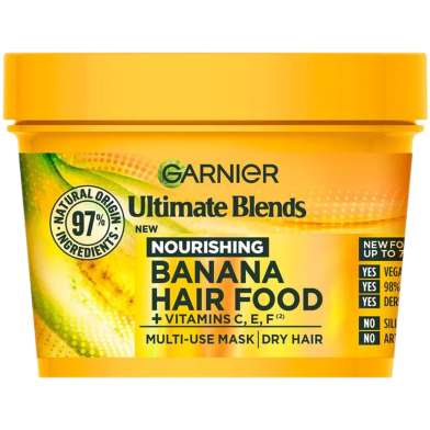 Garnier Super Food Banana Hair Cream 390 ml image