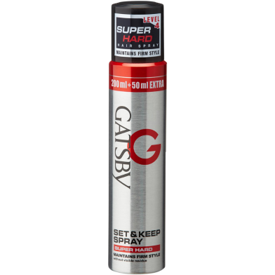 Gatsby - Hair Spray Super Hard (Level 4) For Men - 66ml image