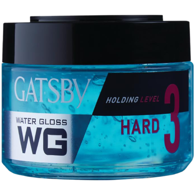 Gatsby Water Gloss - Hard Wet Look Hair Gel, Shine Effect, Long Lasting Hold, Non Sticky, Easy Wash Off, Holding Level 3 - 300gm image