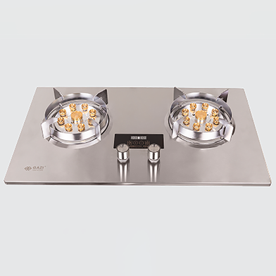 Gaz TG-8802MD9 Smiss Double Burner Stainless Steel Auto Ignition LPG Gas Stove image