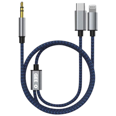 Geeoo AD-2 Lightning (2-in-1) to AUX Conversion Cable image
