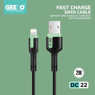 Geeoo DC-22 2.4A iPhone Lightning Long Charging Data Cable image