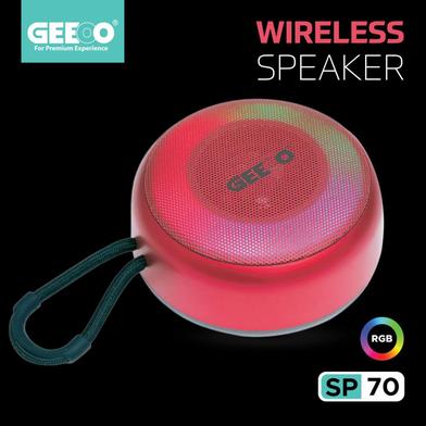 Geeoo SP70 Portable Bluetooth Speaker with RGB Lighting And Powerful Sound image