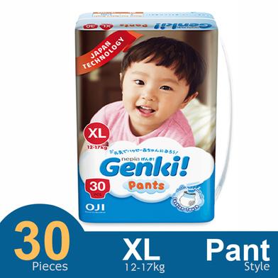 Genki! Pant System Baby Diaper (XL Size) (12-17kg) (30Pcs) | Rokomari.com