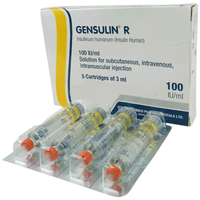 Gensulin R 100 IU Per ml Penfill 3ml Cartridge image