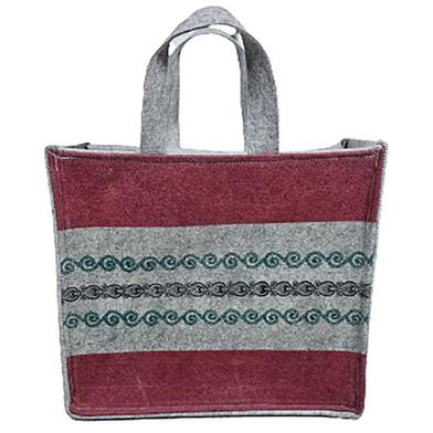 Geo Fabrics Shopping Bag | Large Bag- 16x14x6 Inch image