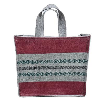 Geo Fabrics Shopping Bag | Small Bag with Chain- 14x10x7 Inch image