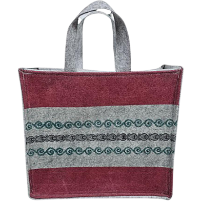Geo Fabrics Shopping Bag | Small Bag with Chain- 14x10x7 Inch image