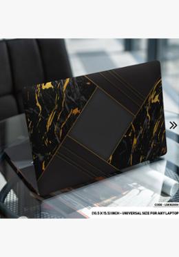 DDecorator Geomatric Shape Golden Laptop Sticker image