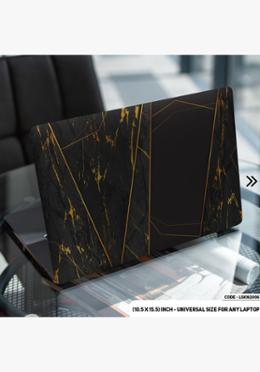 DDecorator Geomatric Shape Golden Laptop Sticker image