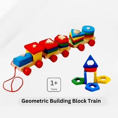 Geometric Building Block Train image