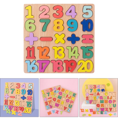 Geometrical Signs Early Mathematics Learning Numeric Puzzle Plate image