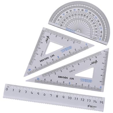 Geometry Ruler Combination Sets, 4 Pcs image