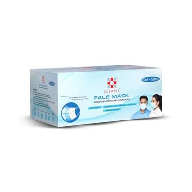 Getwell Non-Woven Face Mask With Zipper Poly 50 PCS 10 x image