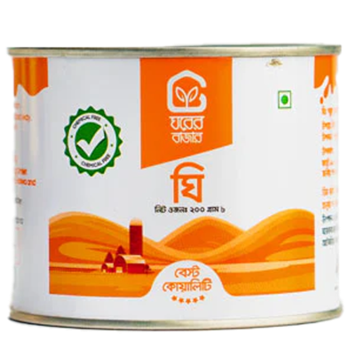 Ghorer Bazar Ghawa Ghee 200 gm image