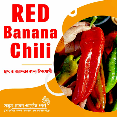 Giant Red Banana Chili Seeds (Re-Pack) image