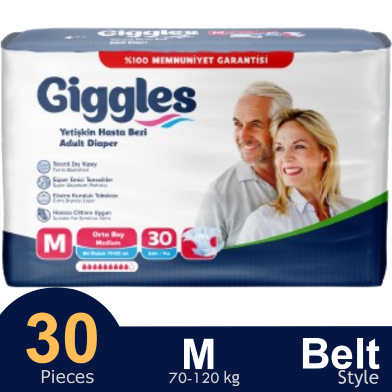 Giggles Adult Diaper Jumbo Medium 30 Pcs image