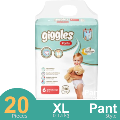 Giggles Pant System Baby Diaper (XL) (15 Kg) (20 Pcs) image