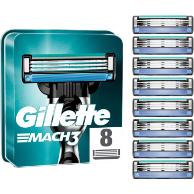 Gillette Mach3 Blade Cartridges Set 8 Pcs image