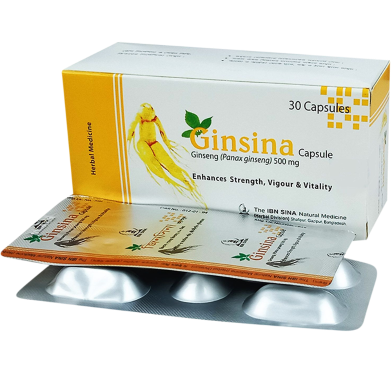 Ginsina 500mg Capsule–5's Strip image