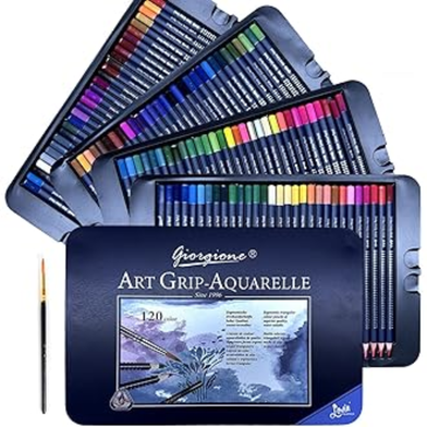 Giorgione Art Grip-Aquarelle Colouring Pencils Tin (Set of 120) image