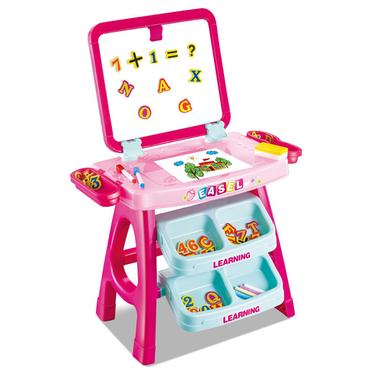 Girls 2 in 1 Learning Desk And Magnetic Easel image