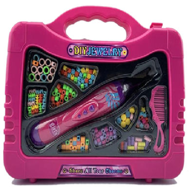 Girl's Creator Fashion Hair Bread Set, Beads braiding kit for kids image