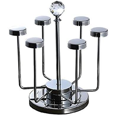 Glass Holder Rack Rotating stand Kitchen Rack Classical Fashion Rotation Design image