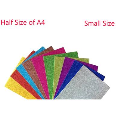 Glitter Foam Sheet 10pc Multicolour Set (Small) image