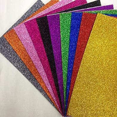 Glitter Paper - 10 Pcs (Mixed Color) image