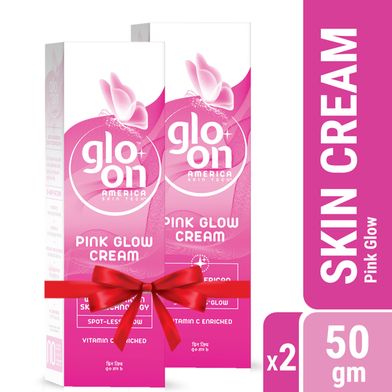 Glo-On Pink Glow Cream 50gm Pack of 2 (50gm X 2) image