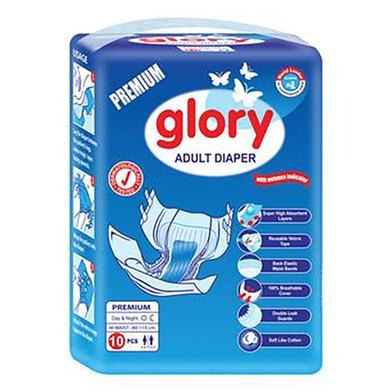 Glory Premium Adult Diaper Size M For Waist 80-115Cm 10pcs image