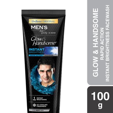 Glow And Handsome Rapid Action Instant Brightness Facewash 100 Gm image