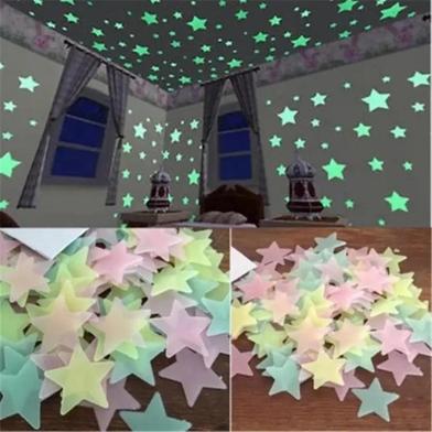Glow In The Dark Luminous Star Stickers Halloween Decorations for Home Toy -1pac image