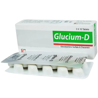 Glucium 750mg Plus 50mg Tablet 10's Strip image