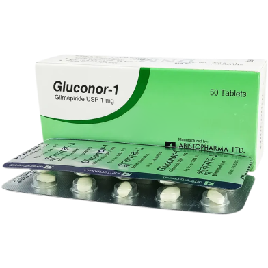 Gluconor 1 mg Tablet 10'S Strip image