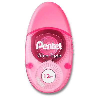Pentel Glue Tape Pink 6mm X 12M image