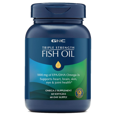 Gnc Triple Strength Omega 3 Fish Oil 1000mg - 60 Softgels image