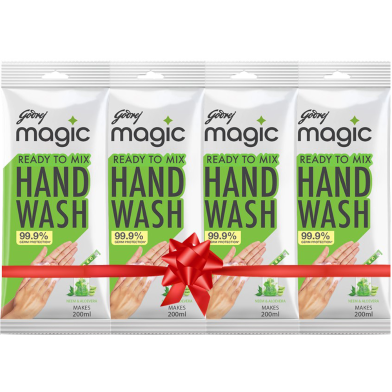 Godrej Magic Handwash Neem Aloe Vera Refill 9g (Pack of 4) image