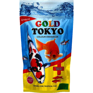 Gold Tokyo Fish Food Pouch 200 gm image
