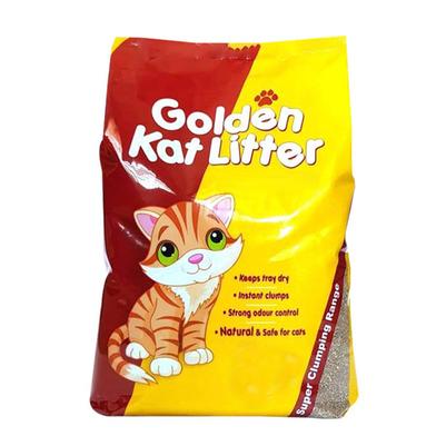 Golden Kat Cheapest Clumping Cat Litter Lemon Flavour 10kg image