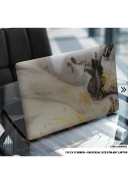DDecorator Golden Marble Texture Laptop Sticker image