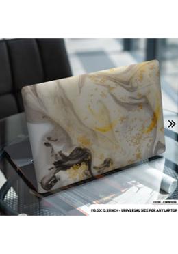 DDecorator Golden Marble Texture Laptop Sticker image