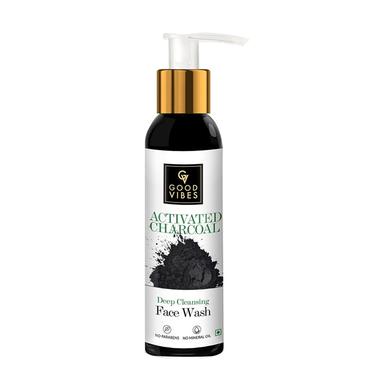 Good Vibes Activated Charcoal Deep Cleansing Face Wash - 120 ml image