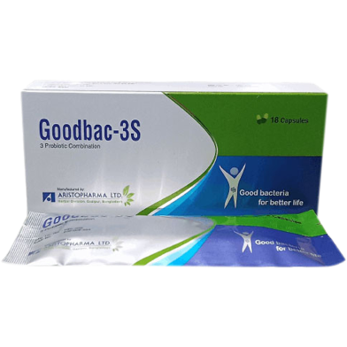 Goodbac 3S 4 Billion Capsule 6's Strip image