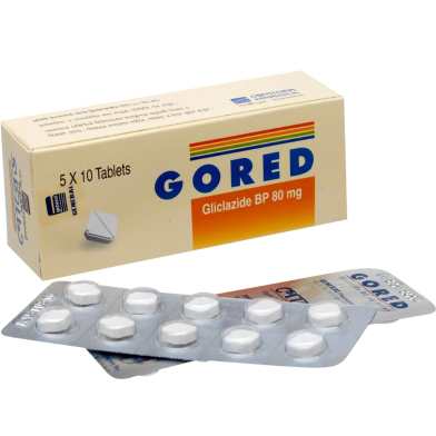 Gored 80mg Tablet 10's Strip image