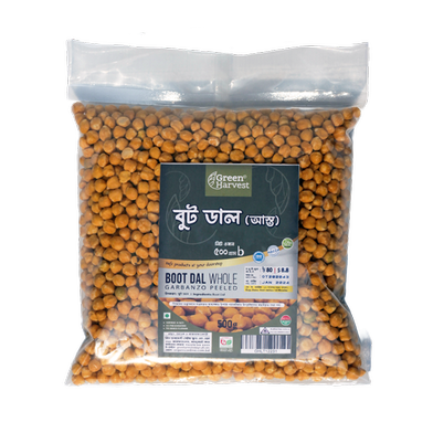 Green Harvest Booter Dal (Whole) Garbanzo Peeled (500 gm)- GHLT12231 image