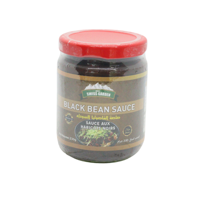 Green Swiss Garden Black Bean Sauce Glass Jar 230gm (China) image